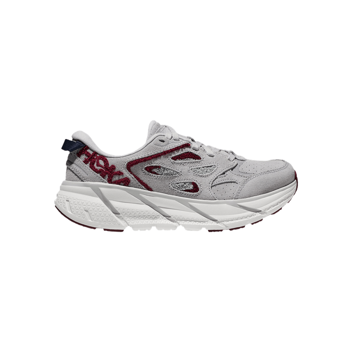 Hoka Clifton L Embroidery 'Lunar Rock Cabernet'