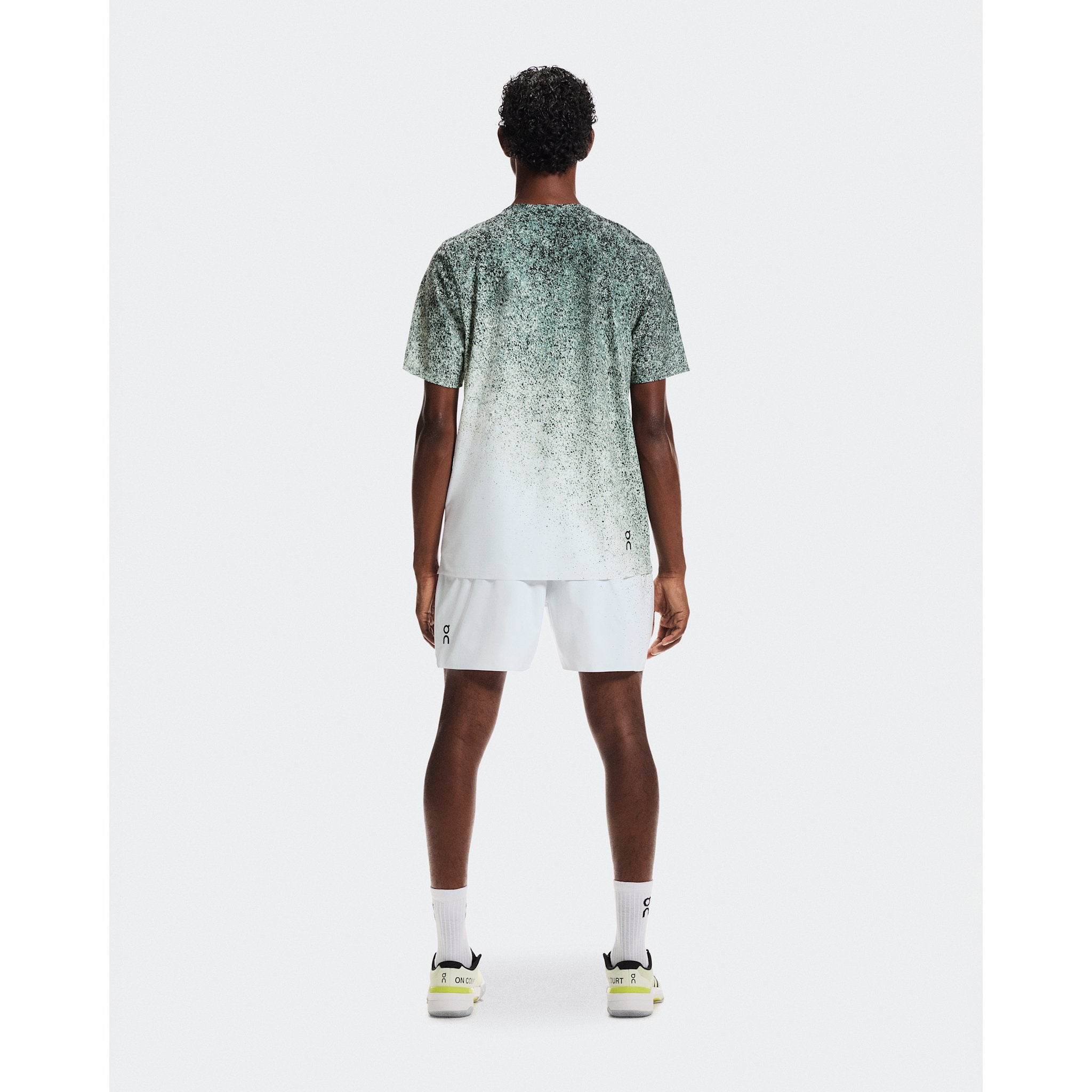 On 5" Court Shorts Fade Mineral | White