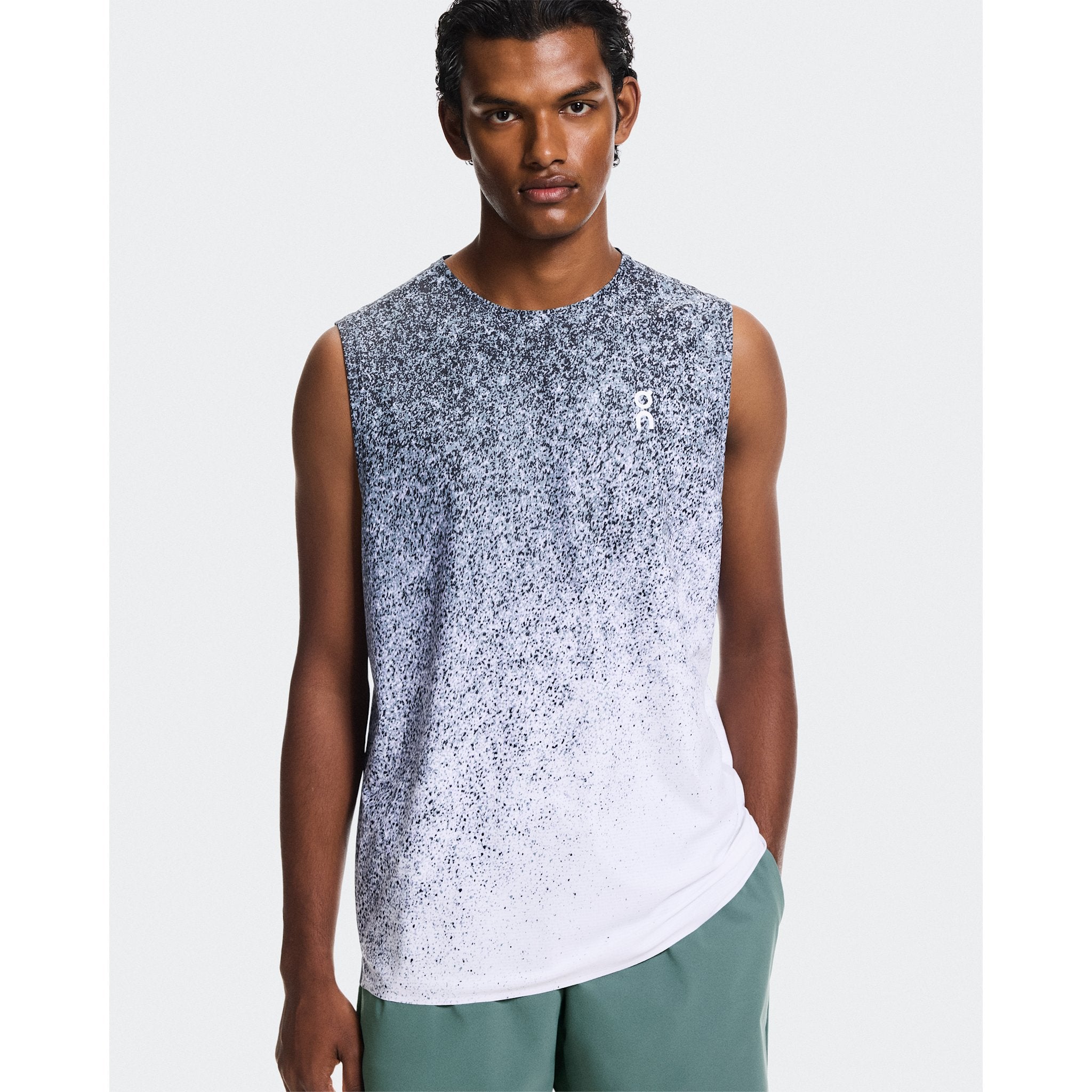 On Court Tank Fade Thistle | White