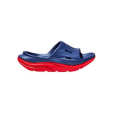 Hoka Ora Recovery Slide 3 'Bellwether Blue Red Alert'