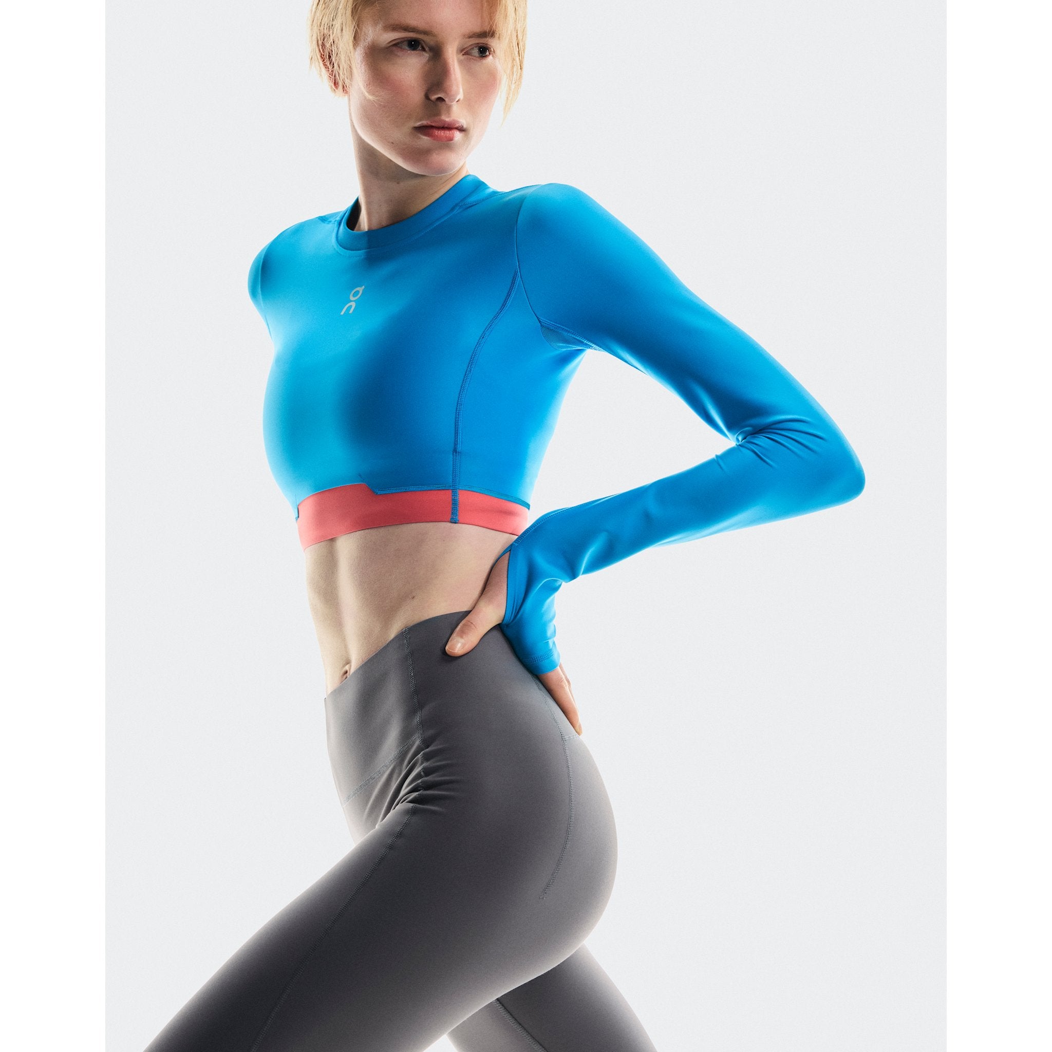 On Train Long Sleeve Crop Malibu