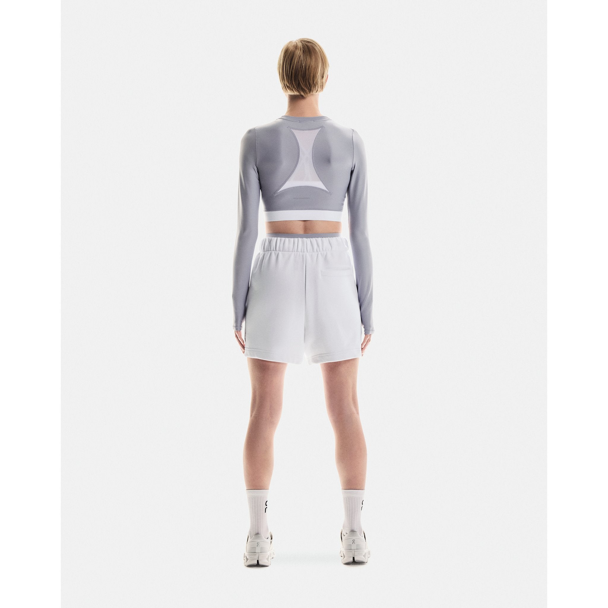 On Train Long Sleeve Crop Lilac