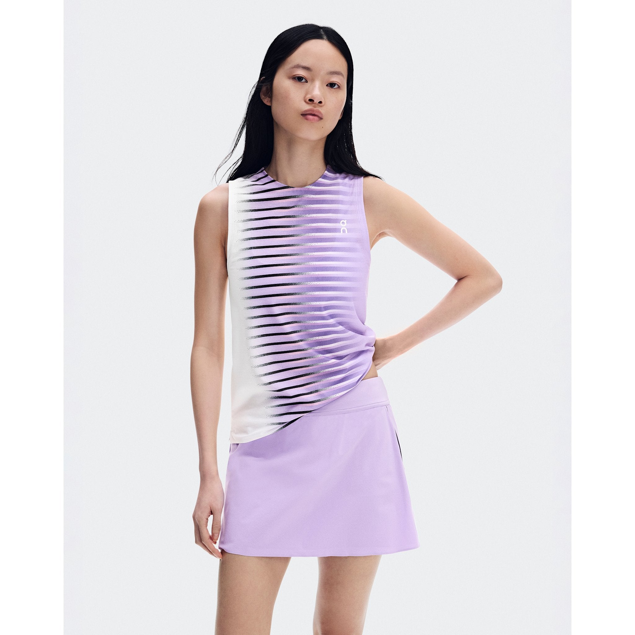On Court Tank Edge Bloom | White