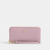 Coach Long Zip Around Wallet Gold Carnation