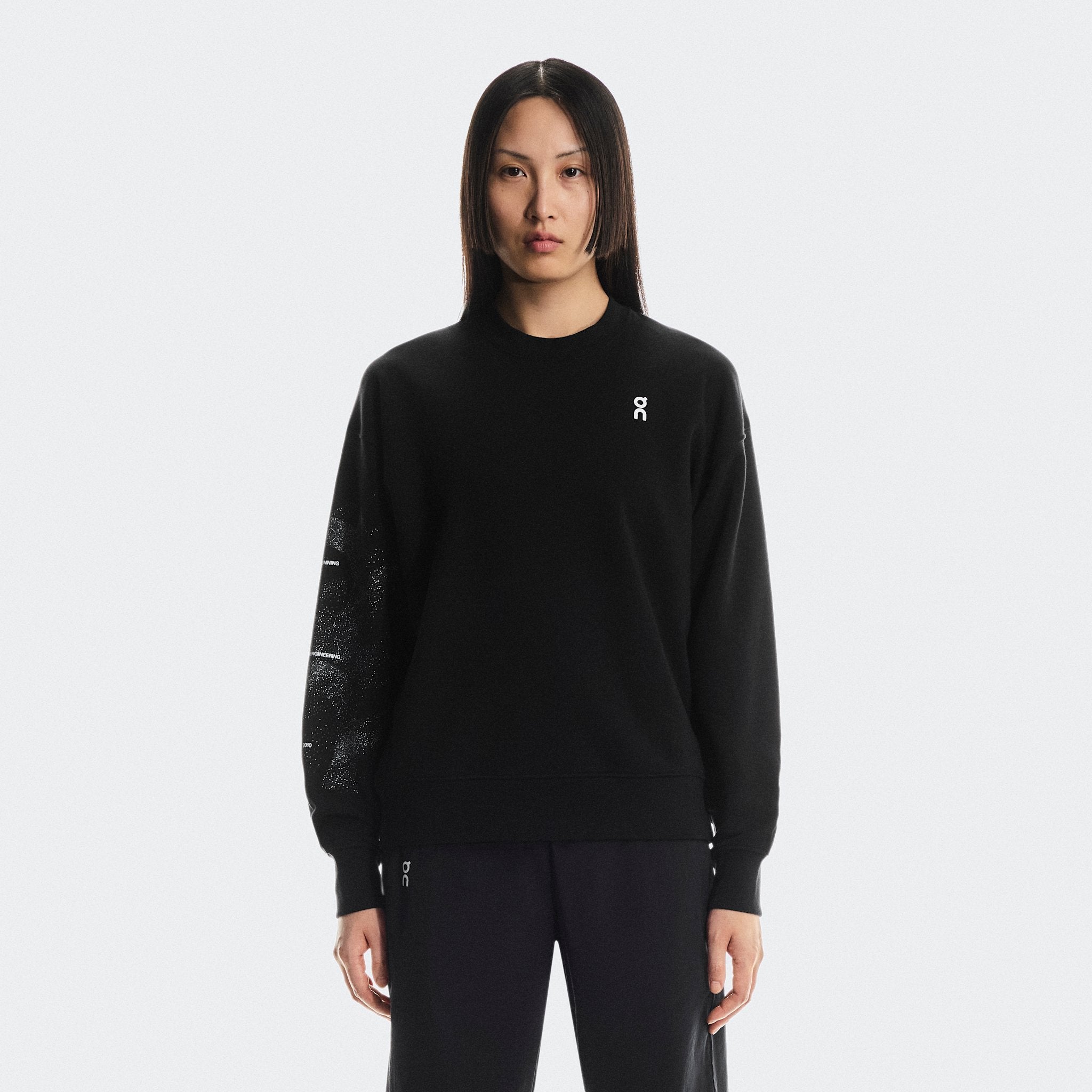 On Club Crew Graphic Black | Olive