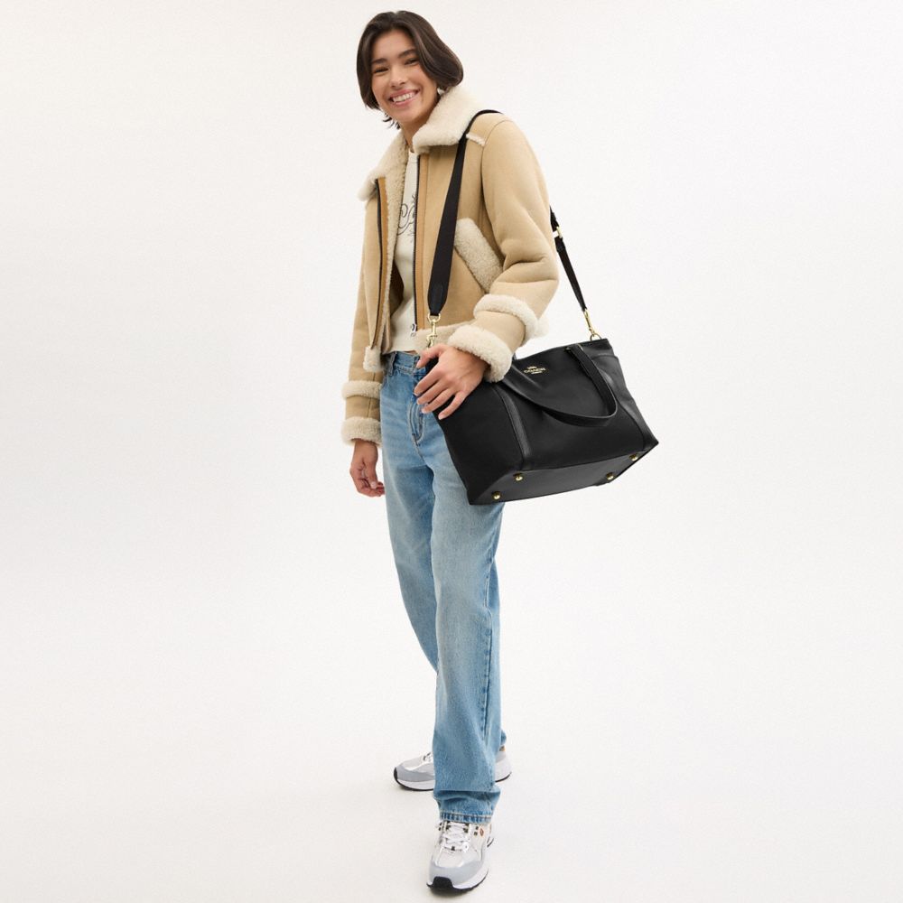 Coach Baby Bag Gold Black