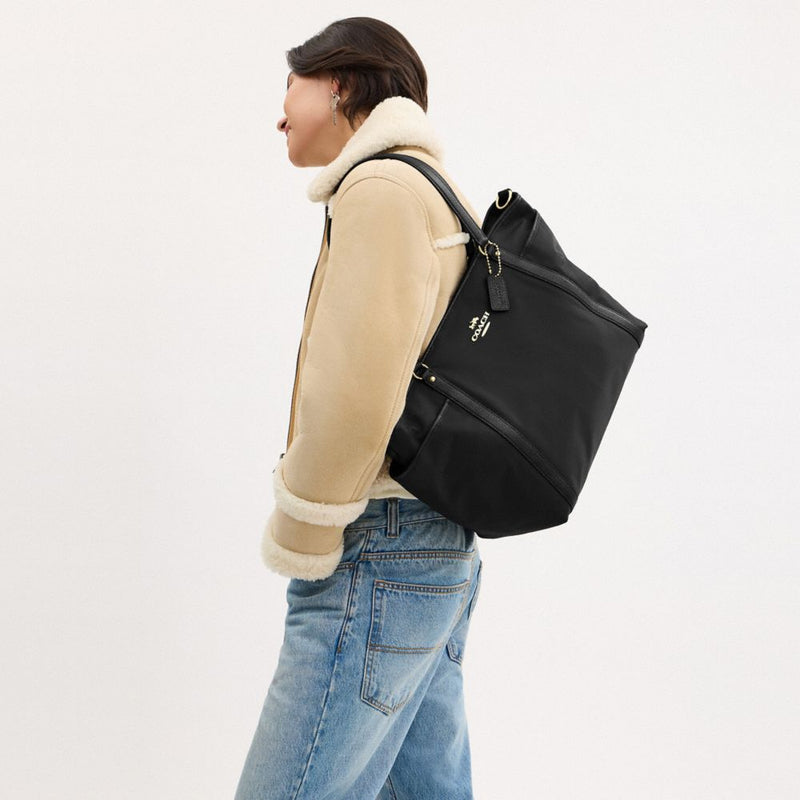 Coach Baby Bag Gold Black