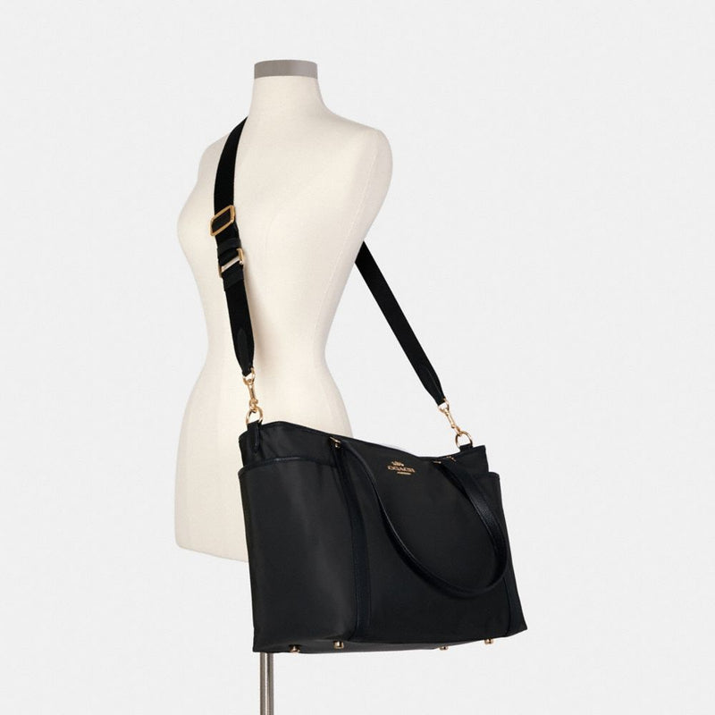 Coach Baby Bag Gold Black