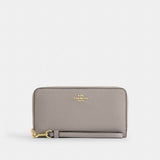 Coach Long Zip Around Wallet Gold Grey Birch