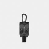 Coach Hand Sanitizer Holder In Signature Canvas Gunmetal Charcoal