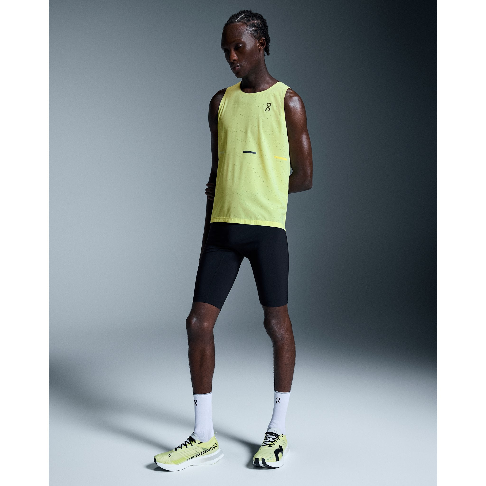 On Race Singlet Limelight