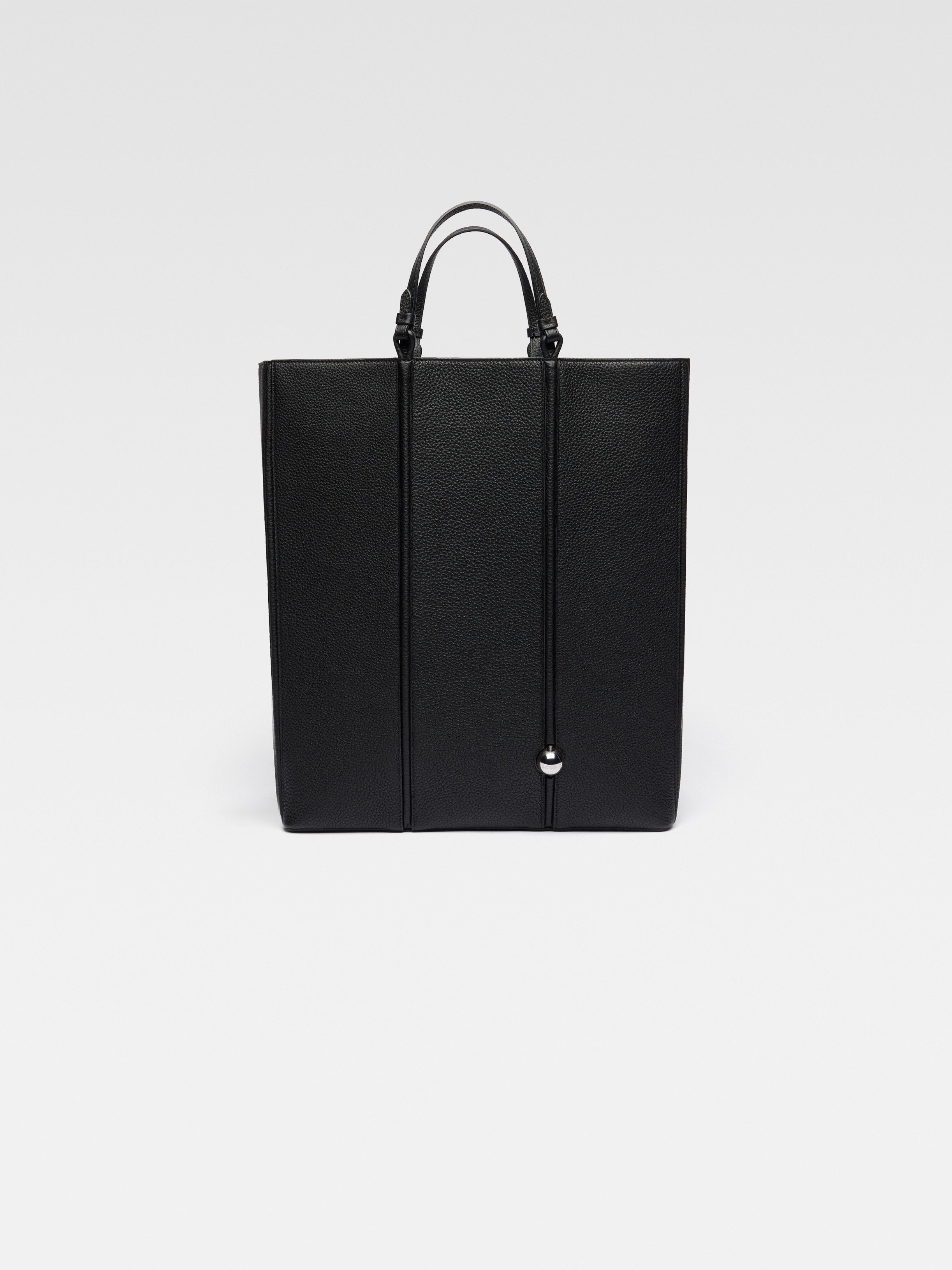 Jacquemus The Marino Shopper Bag Leather Shopper Bag Black