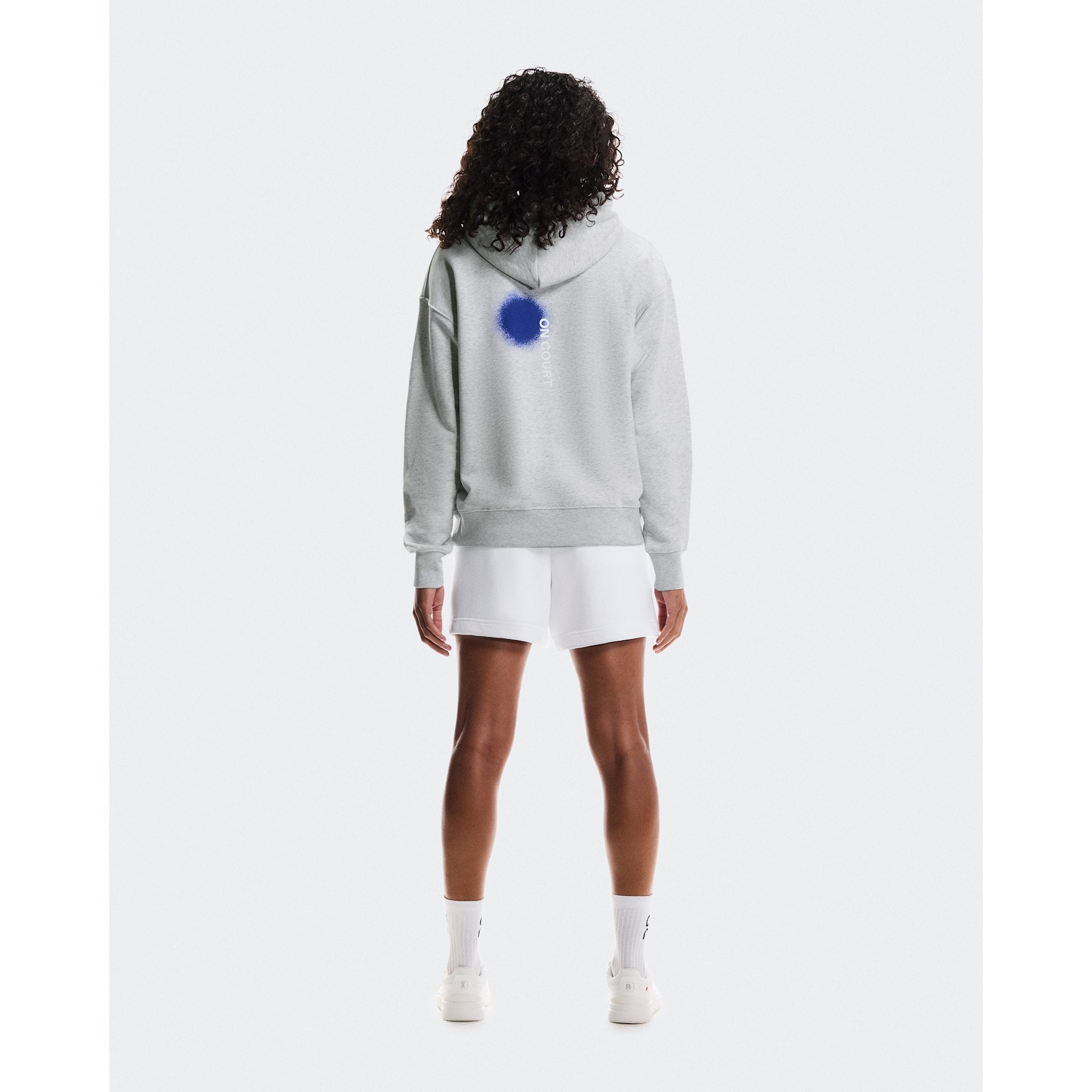 On Club Hoodie Smash Grey Heather