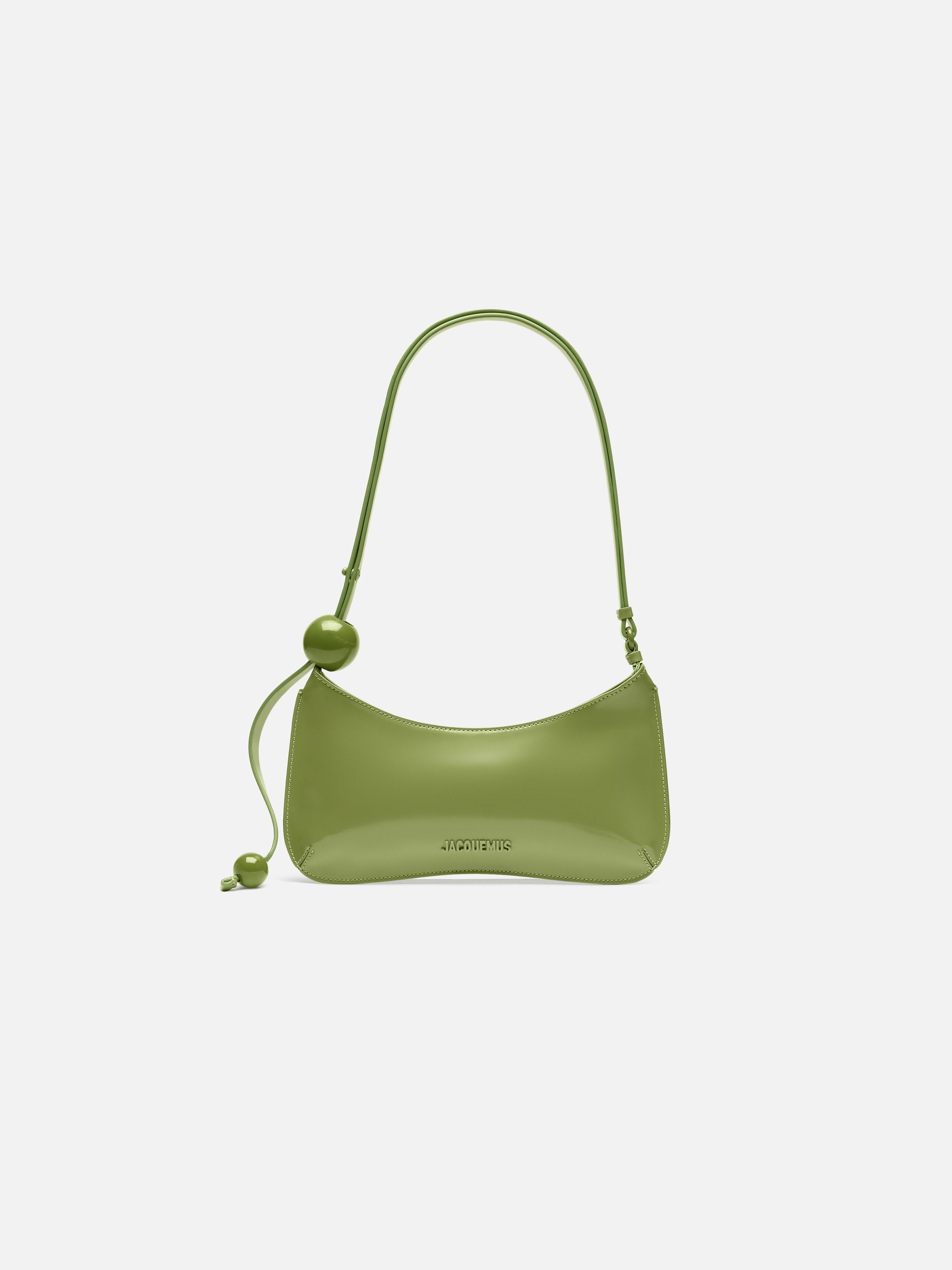 Jacquemus The Bisou Perle Beaded Shoulder Bag Green