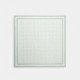 Coach Signature Print Silk Square Scarf Pistachio