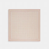 Coach Signature Print Silk Square Scarf Nude