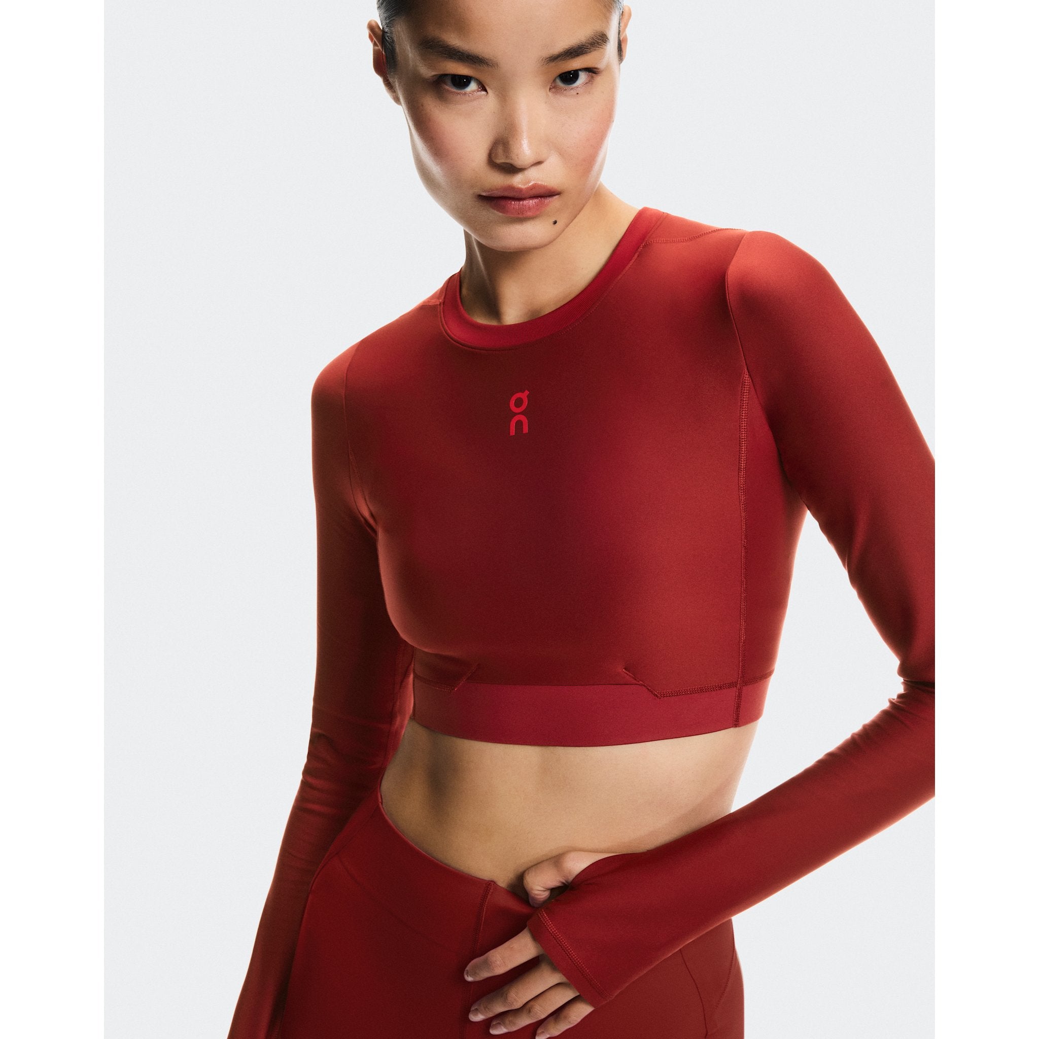 On Train Long Sleeve Crop Year of the Horse Sienna