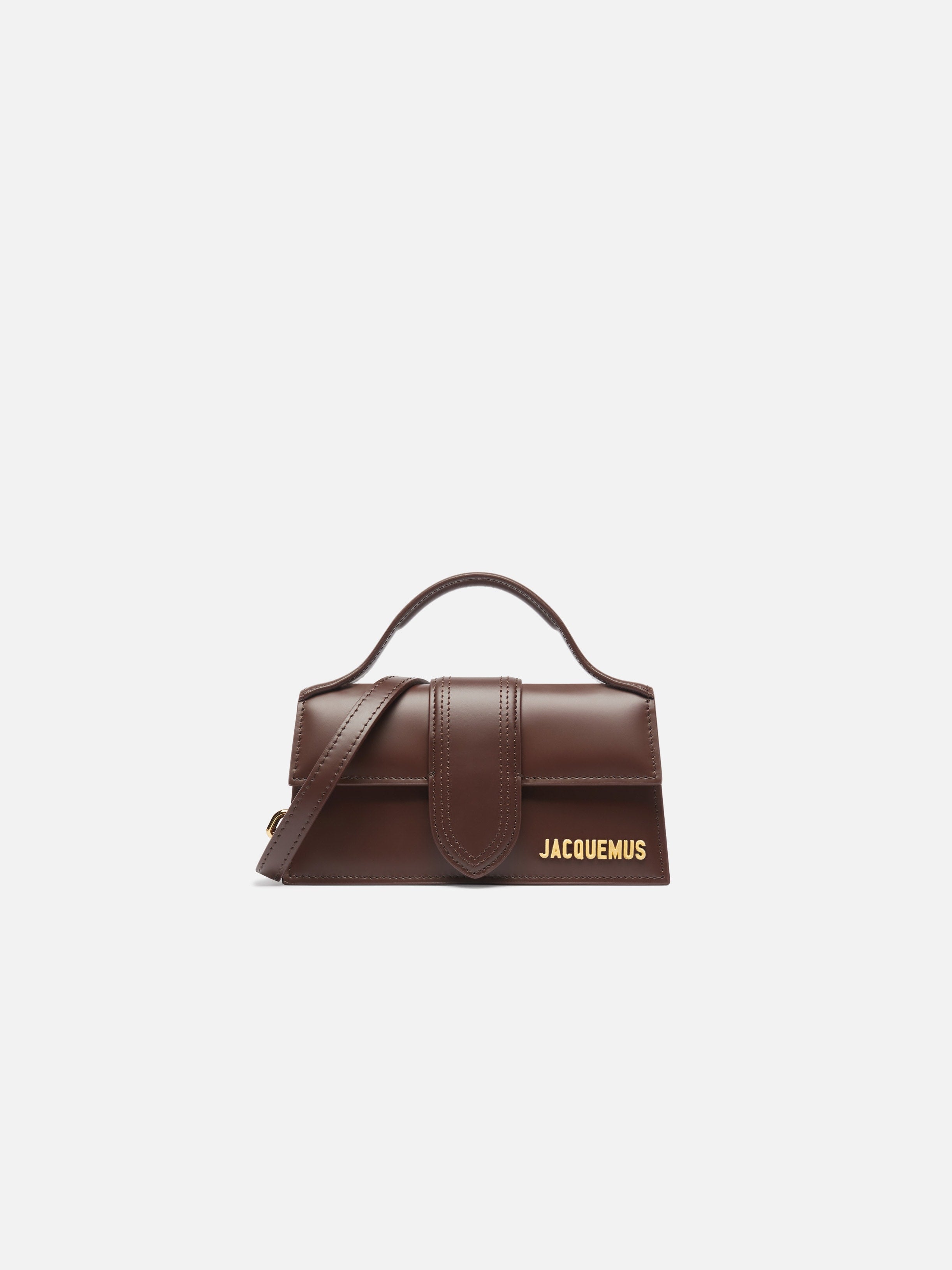 Jacquemus The Bambino Smooth Leather Structured Bag Brown