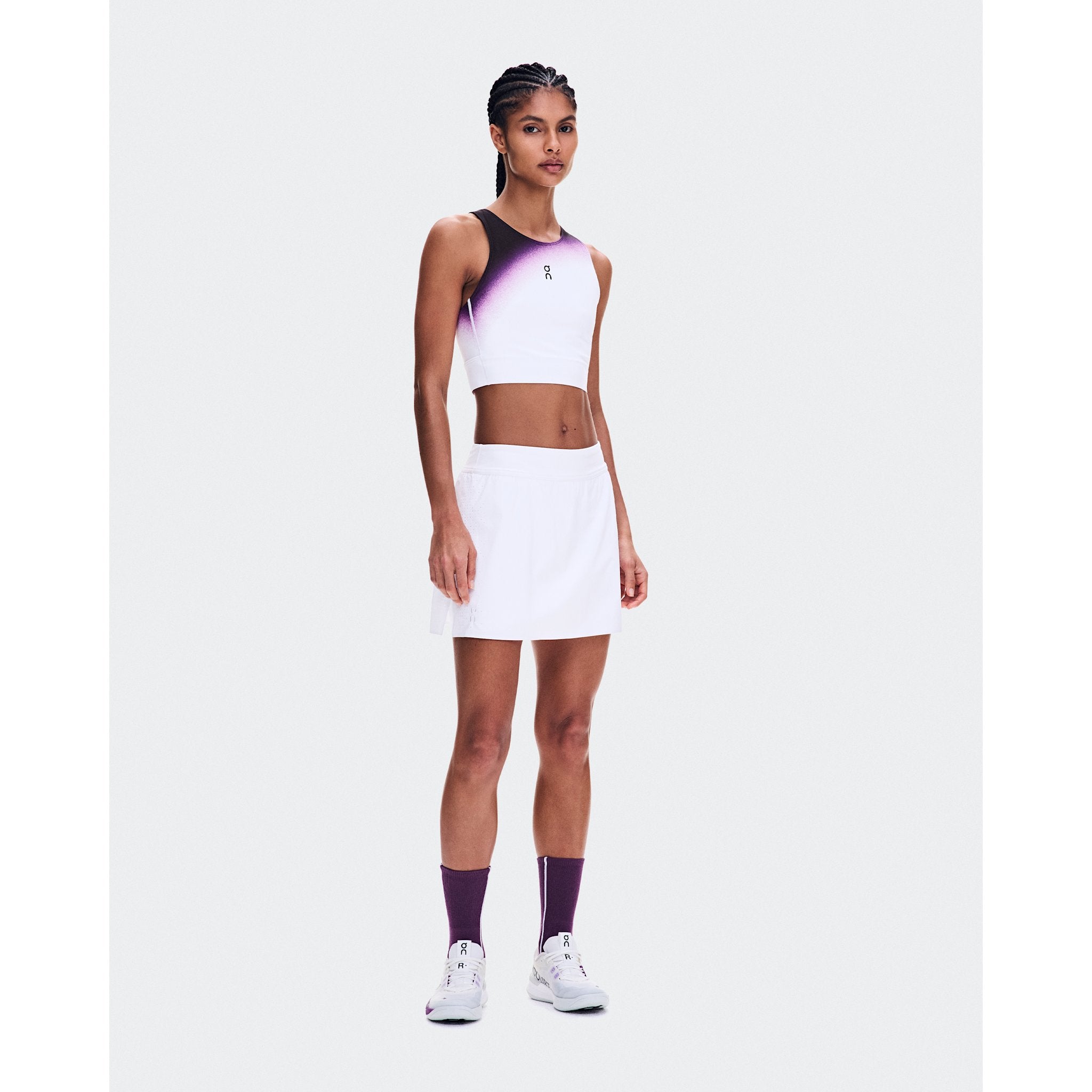 On Court Crop Top Swing White | Cassis