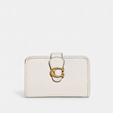Coach Tabby Medium Wallet Brass Chalk