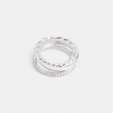 Coach Ring Set Silver