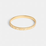 Coach Signature Pavé Hinged Bangle Gold