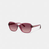 Coach Oversized Oval Sunglasses Berry