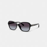 Coach Oversized Oval Sunglasses Black