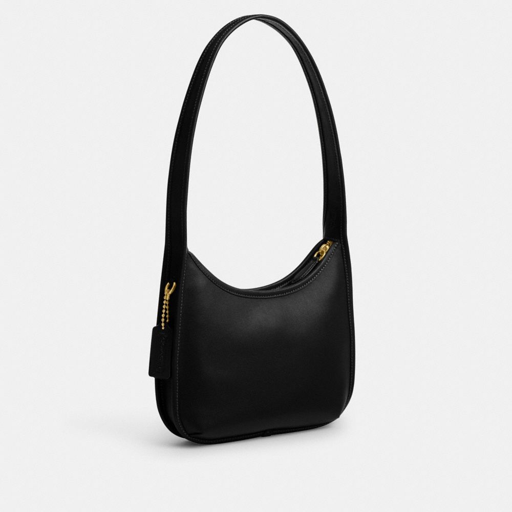 Coach Curve Zip Bag Brass Black
