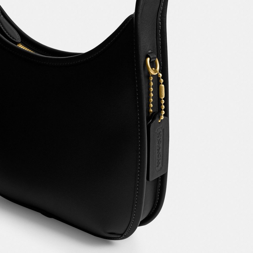 Coach Curve Zip Bag Brass Black