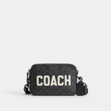 Coach Charter Crossbody Bag 19 In Signature Canvas With Coach Graphic Charcoal Multi
