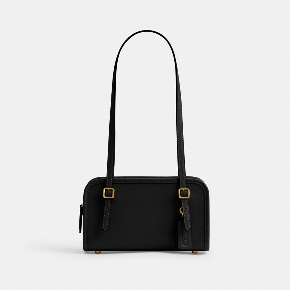 Coach Swing Zip Bag 20 Brass Black