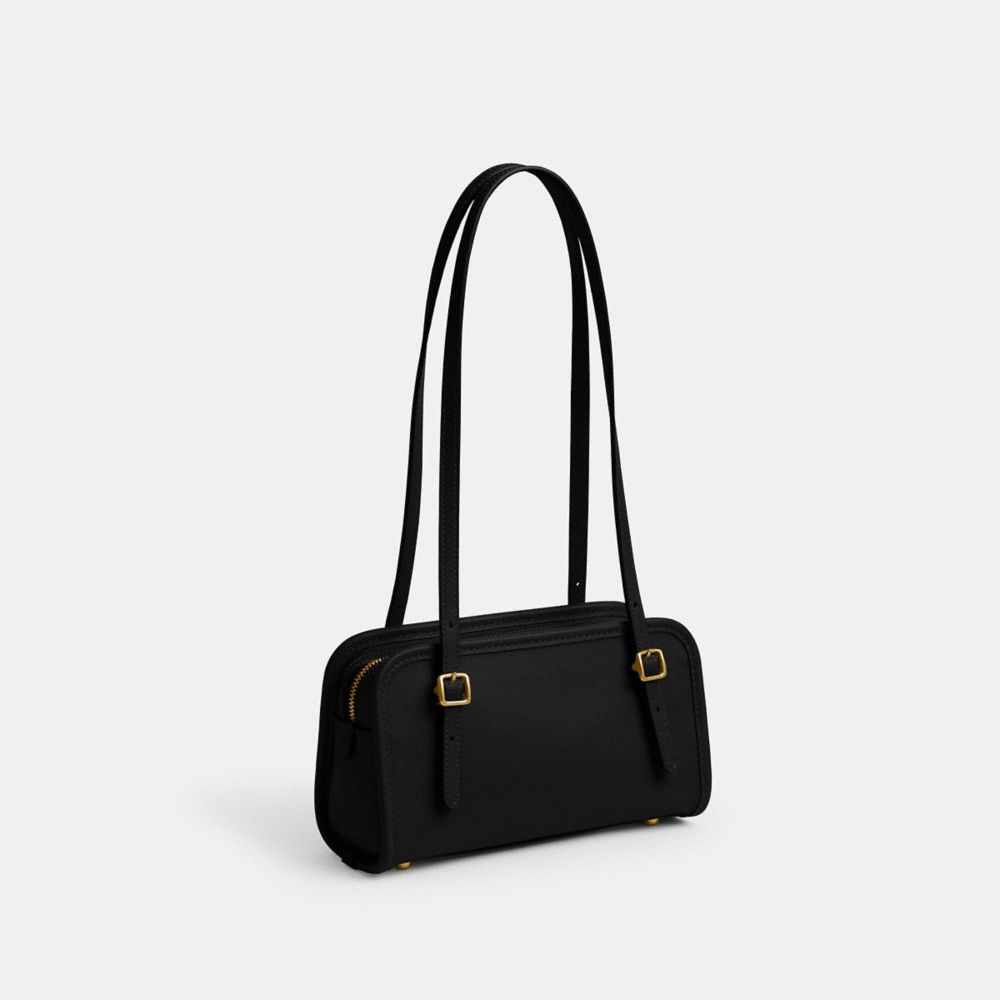 Coach Swing Zip Bag 20 Brass Black