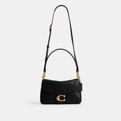 Coach Soft Tabby Shoulder Bag Brass Black
