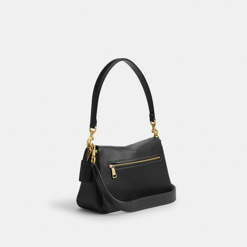 Coach Soft Tabby Shoulder Bag Brass Black