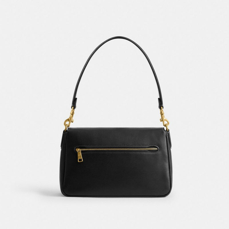 Coach Soft Tabby Shoulder Bag Brass Black