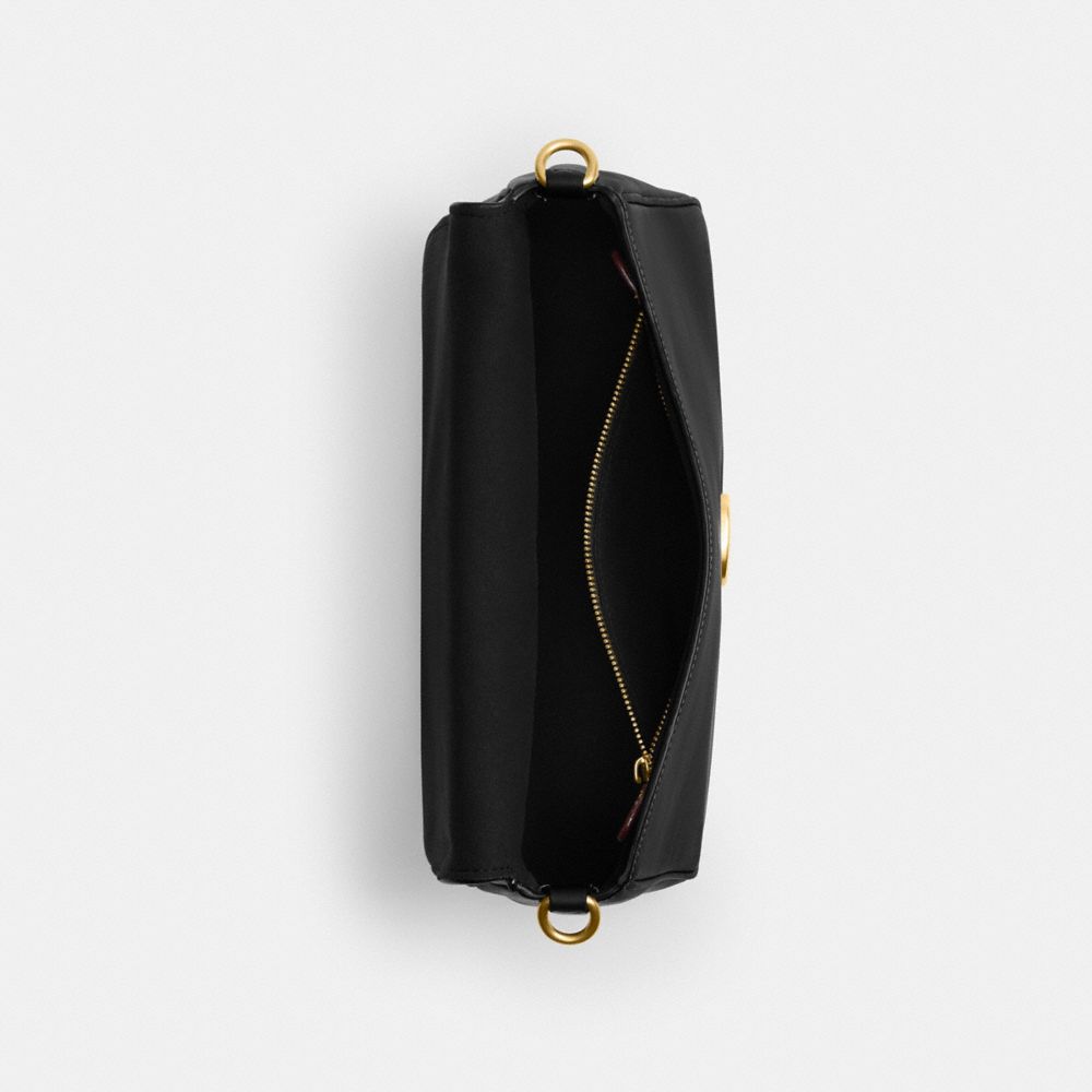 Coach Soft Tabby Shoulder Bag Brass Black