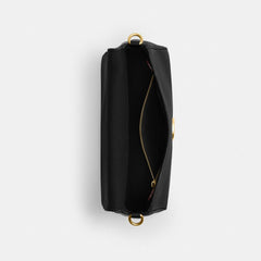 Coach Soft Tabby Shoulder Bag Brass Black