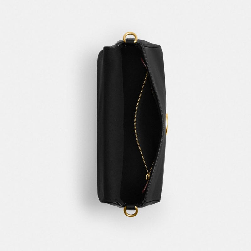 Coach Soft Tabby Shoulder Bag Brass Black