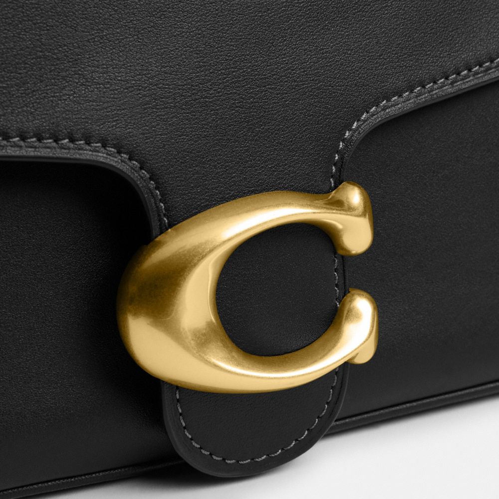 Coach Soft Tabby Shoulder Bag Brass Black