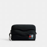 Coach Coachtopia Loop Pouch In Recycled Polyester Black