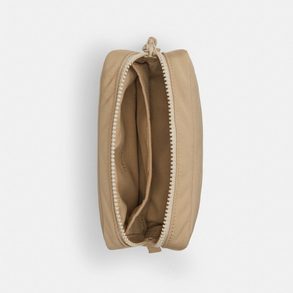 Coach Coachtopia Loop Pouch In Recycled Polyester Chino