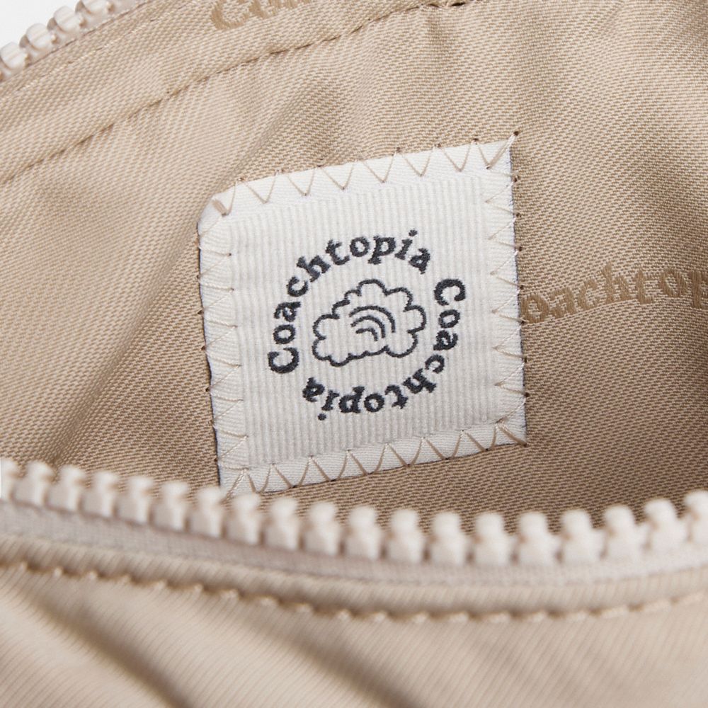 Coach Coachtopia Loop Pouch In Recycled Polyester Chino