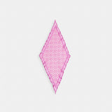 Coach Signature Silk Diamond Scarf Fuschia