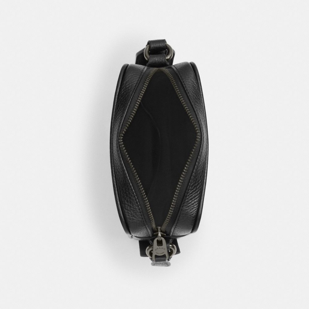 Coach Sullivan Crossbody Bag In Signature Canvas Gunmetal Charcoal Black