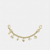 Coach Gold Swagger Chain With Charms Gold Gold