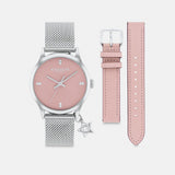 Coach Ruby Watch Gift Set, 32 Mm Stainless Steel Blush