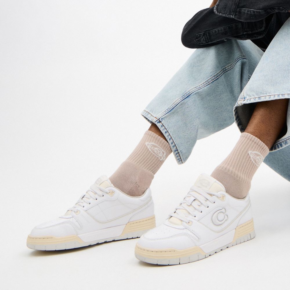 Coach Soho Quarter Crew Socks Grey Birch