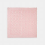 Coach Signature Oversized Square Scarf Dusty Pink