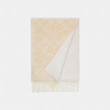 Coach Reversible Signature Cashmere Muffler Chalk